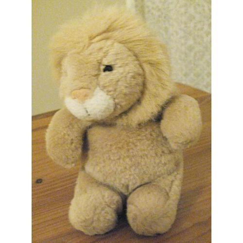 Lion En Peluche Beige 16 Cm