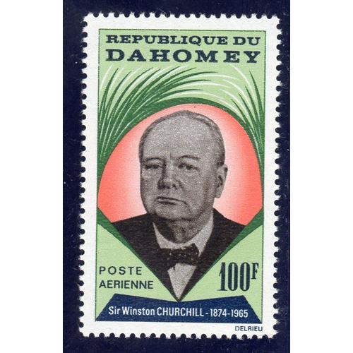 Timbre De Poste Aérienne Du Dahomey (Mort De Sir Winston Churchill)