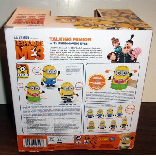 Figurine Articulée Parlante Dave ​Minions Bruyants et Turbulents