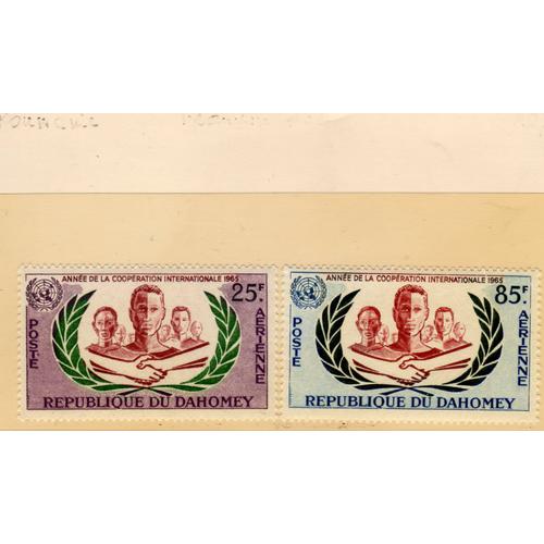 Timbres De Poste Aérienne Du Dahomey (Année De La Coopération Internationale)