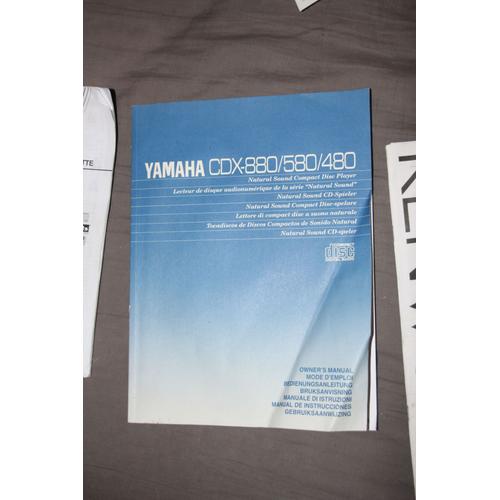 Mode Enploi Manuel Notice Yamaha Cdx-880/580/480 Platine Lecteur De Cd