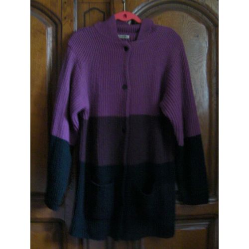 Gilet Long Acrylique - Taille 44