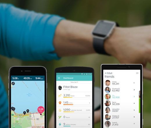 Fitbit Blaze - Montre intelligente avec bande - �lastom�re - noir - taille L - Bluetooth - 44 g_image_10|Rakuten