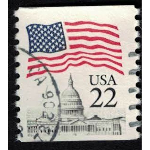Etats Unis 1987 Oblitéré Rond Used Flag Over The Capitol Drapeau Américain Sur Le Capitole