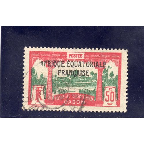 Timbre-Poste Du Gabon (Vue De Libreville)