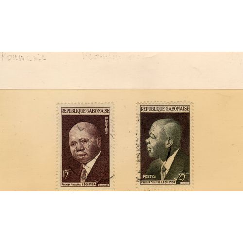 Timbres-Poste Du Gabon (Premier Ministre Léon Mba)