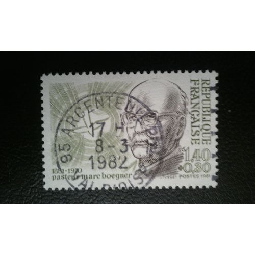 Timbre France (Yt 2153 ) 1981 Pastor Marc Boegner (1881-1970)