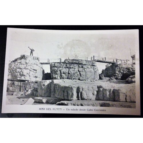 Carte Postale (Cpa) De Cabo Corrientes À Mar Del Plata En Argentine En 1936