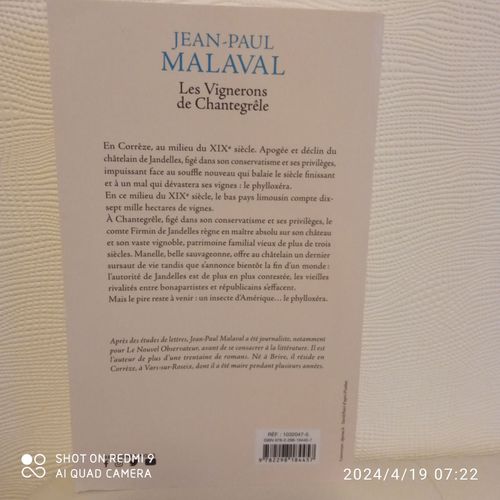 Les Vignerons De Chantegrêle - Jean-Paul Malaval