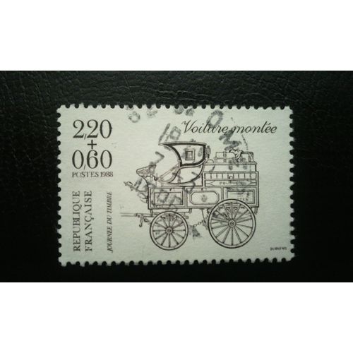 Timbre France (Yt 2526 ) 1988 Voiture Montée