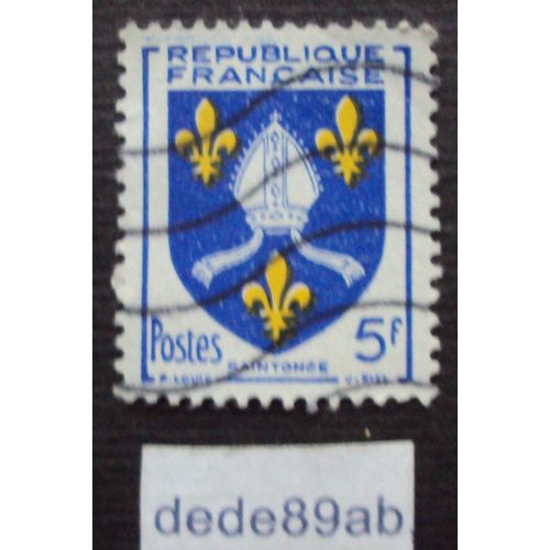 France.. Armoiries Des Provinces Françaises : 5f Saintonge . Oblitéré Used Stamp.
