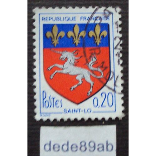France.. 0f20 Armoiries De Saint-Lô (Manche-50) . Oblitéré Used Stamp.