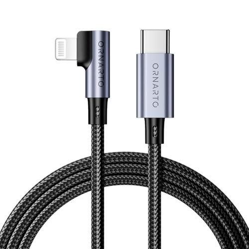 Câble USB C vers Lightning en Nylon [Certifié MFi], Câble Chargeur iPhone Compatible avec iPhone 13/12/11/X/SE, Airpods, iPad, iPad mini, iPad Air 2019, iPad Pro 2017 (2M)