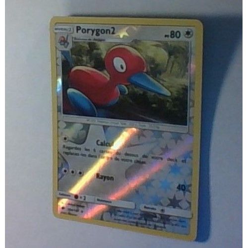 Carte Pokémon Porygon 2 Reverse - 80 Pv - Soleil Et Lune Ombres Ardentes 104/147 Neuve - Fr