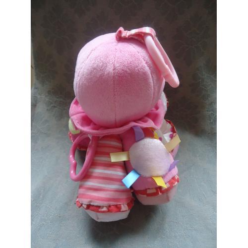 Pieuvre Doudou Eveil En Peluche Grelot Rose 20 Cm Toys R Us