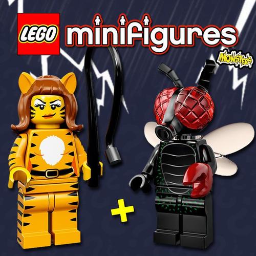 Lego Minifigures #71010 - Halloween - Femme Tigre + Fly Monster