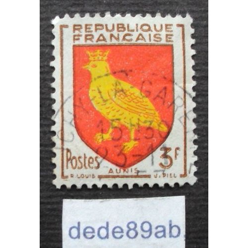 France.. Armoiries Des Provinces Françaises : 3f Aunis . Oblitéré Used Stamp.