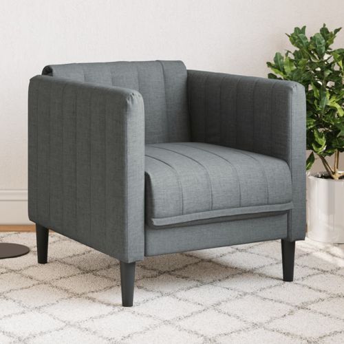 Vidaxl Fauteuil Gris Foncé Tissu