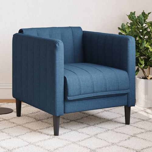 Vidaxl Fauteuil Bleu Tissu