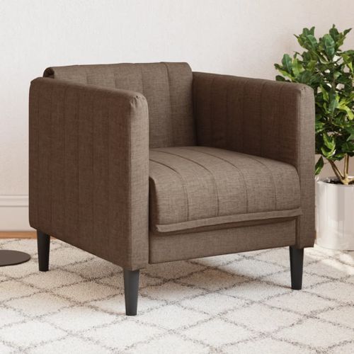 Vidaxl Fauteuil Marron Similicuir Daim