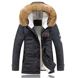 manteau avec fourrure homme