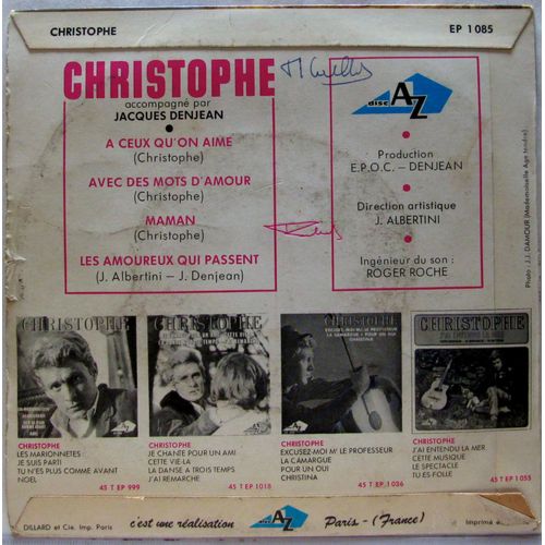 A Ceux Qu'on Aime<Br>Avec Des Mots D'amour<Br>Maman<Br>Les Amoureux Qui Passent