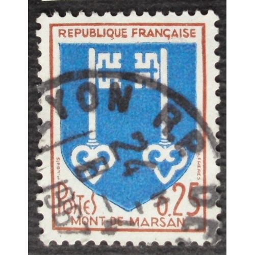 France.. Armoiries De La Ville De Mont-De-Marsan (Landes 50) 1966 .Oblitéré Used Stamp.