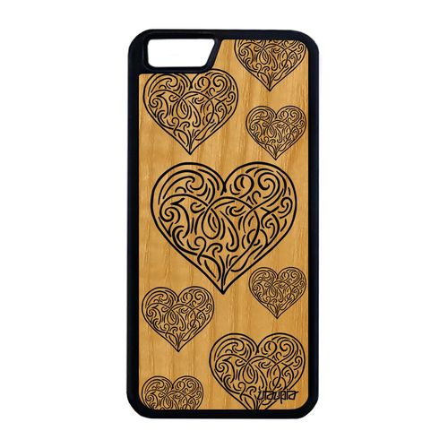 Coque Silicone Iphone 6 6s Plus Bois CUr Telephone Noir Tribal Amour Love Iphone 6 Plus Iphone 6s Plus