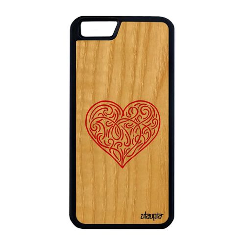 Coque Pour Iphone 6 6s Plus Bois Silicone CUr Telephone Personnalisé Love Iphone 6 Plus Iphone 6s Plus