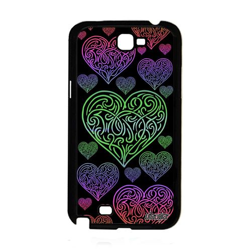 Coque Galaxy Note 2 Silicone Coeur Swag Amitie Housse Vert Amour Love De Samsung Galaxy Note 2