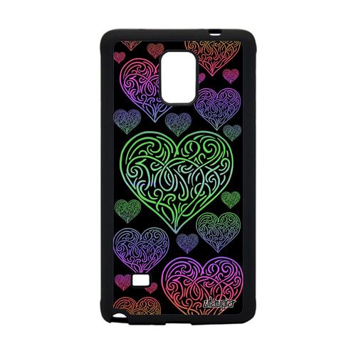 Coque Silicone Note 4 Coeur Amitie Portable Vert Motif Swag Etui A Samsung Galaxy Note 4