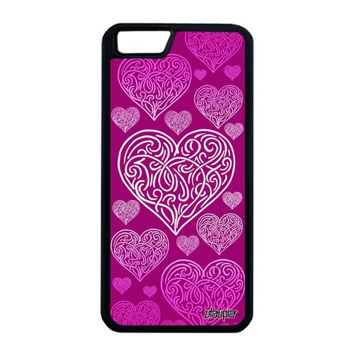 Coque Silicone Iphone 6 6s Plus CUr Rose Noir Portable Pas Cher Fille En Iphone 6 Plus Iphone 6s Plus