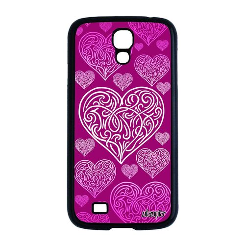 Coque S4 Silicone Coeur Amour Rigide Original Rose Love Telephone Samsung Galaxy S4