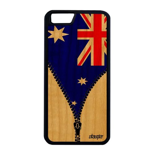 Coque Pour Iphone 6 6s Plus Bois Silicone Drapeau Australie Australien 4g Iphone 6 Plus Iphone 6s Plus