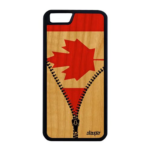 Coque Pour Iphone 6 6s Plus Bois Silicone Drapeau Canada Canadien Football Iphone 6 Plus Iphone 6s Plus