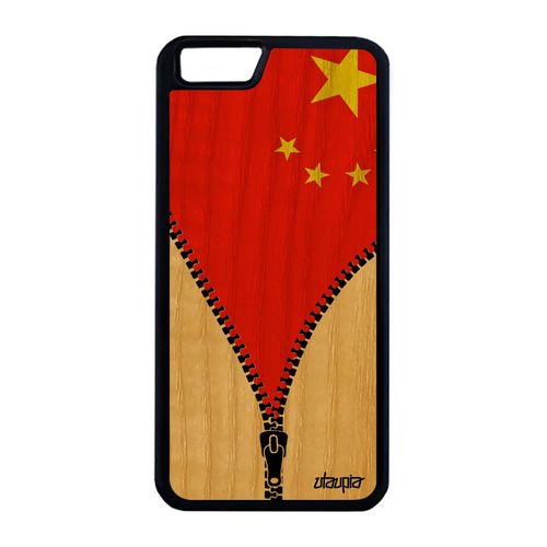 Coque Pour Iphone 6 6s Plus Bois Silicone Drapeau Chine Chinois Bumper 4g Iphone 6 Plus Iphone 6s Plus