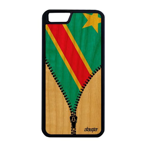Coque Pour Iphone 6 6s Plus Bois Silicone Drapeau Rdc Congo Kinshasa Congolais Iphone 6 Plus Iphone 6s Plus