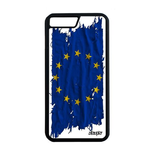 Coque Silicone Iphone 8 Plus Drapeau Europeen Europe Ue Portable Telephone