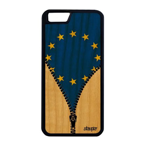 Coque Drapeau Europe Europeen Ue Pour Iphone 6 6s Plus Bois Silicone Etui Iphone 6 Plus Iphone 6s Plus