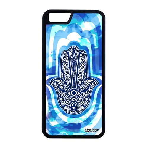 Coque Silicone Main De Fatma Iphone 6 6s Plus Cadeau D'anniversaire Bleu A Iphone 6 Plus Iphone 6s Plus