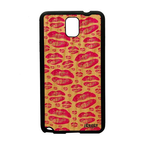Coque Samsung Note 3 En Vrai Bois Silicone Levres Rose De Protection Swag Samsung Galaxy Note 3