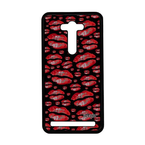 Coque Asus Zenfone 2 Laser Ze550kl Levre Motif Femme Colore Personnalisé Rouge A