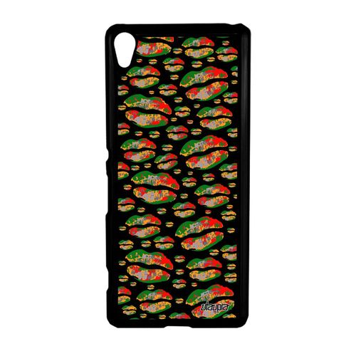 Coque Xperia Xa Bouche Design Vert Antichoc Metal Etui Femme Couleur Mobile Sony Xperia Xa