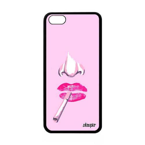 Coque Iphone 5c Silicone Visage Antichoc Portable Abstrait Souple Rose De Apple Iphone 5c