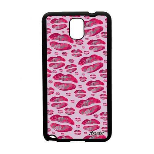 Coque Smack Pour Note 3 Silicone Case Rose Femme Dessin Original Samsung Galaxy Note 3
