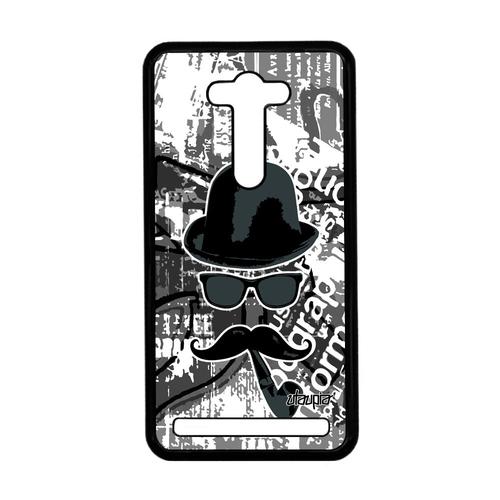 Coque Asus Zenfone 2 Laser Ze550kl Moustache Housse Telephone Pas Cher Tag Gris