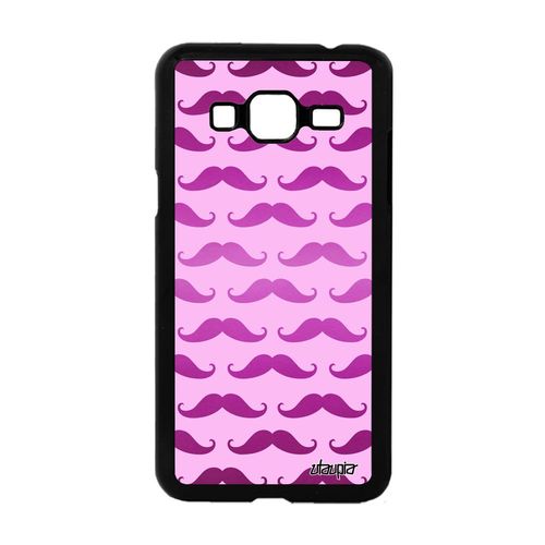 Coque J3 Moustache Rose Alu Impression 4g Pas Cher Swag Housse De Samsung Galaxy J3