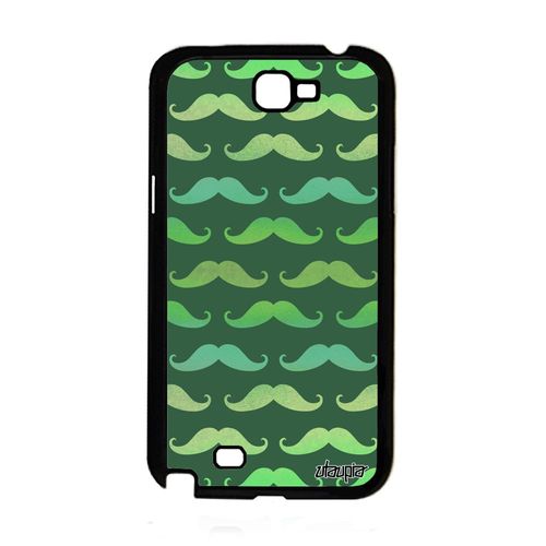 Coque Samsung Note 2 Silicone Moustache Vert Couleur Mobile Fantaisie Tpu Samsung Galaxy Note 2
