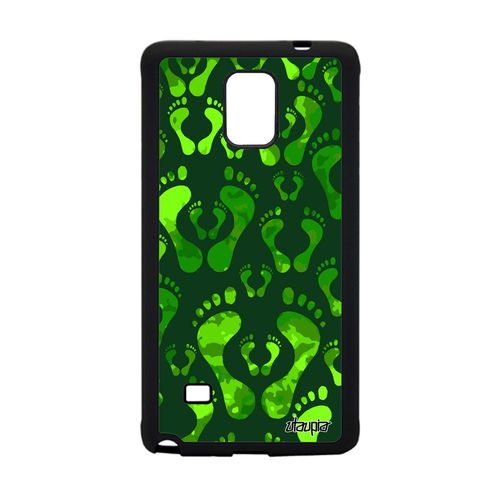 Coque Silicone Galaxy Note 4 Trace De Pas Couleur Vert Gel Telephone 4g Samsung Galaxy Note 4