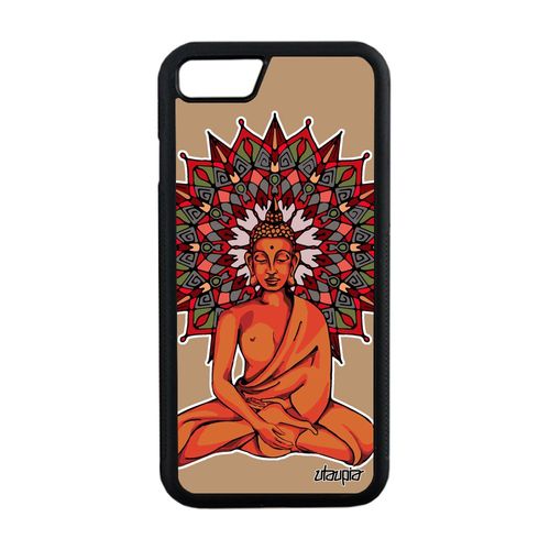 Coque Silicone Iphone 8 Bouddha Rosace Bumper Pochoir Nepal Housse Yoga De